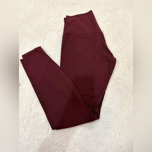 Lululemon Align 25” Burgundy Leggings Size 8